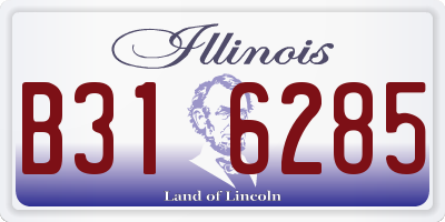 IL license plate B316285