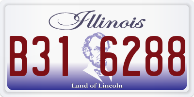 IL license plate B316288
