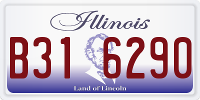 IL license plate B316290