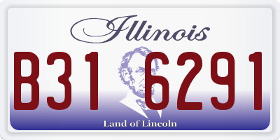 IL license plate B316291
