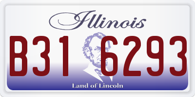 IL license plate B316293