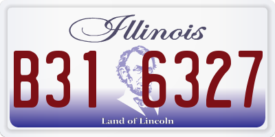 IL license plate B316327