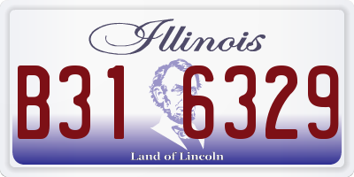 IL license plate B316329