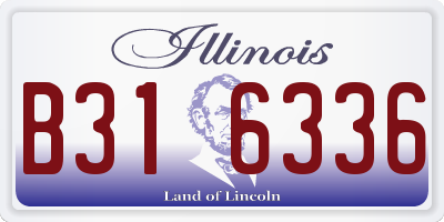 IL license plate B316336