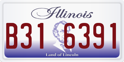 IL license plate B316391