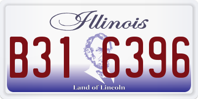 IL license plate B316396