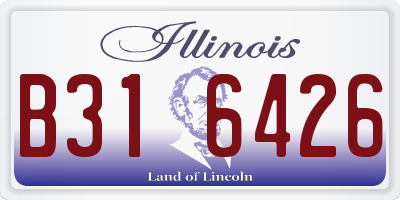IL license plate B316426