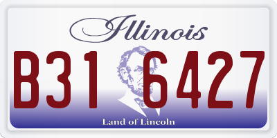 IL license plate B316427