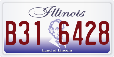 IL license plate B316428