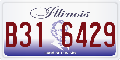 IL license plate B316429