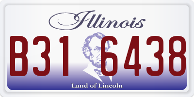 IL license plate B316438