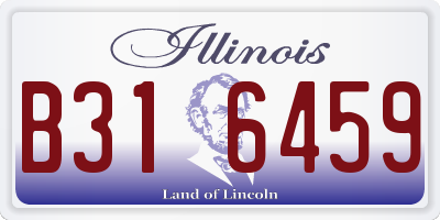 IL license plate B316459