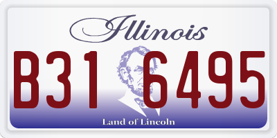 IL license plate B316495