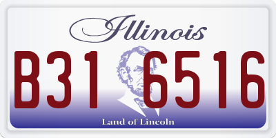 IL license plate B316516