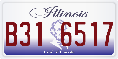 IL license plate B316517