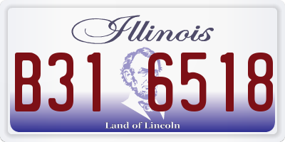 IL license plate B316518