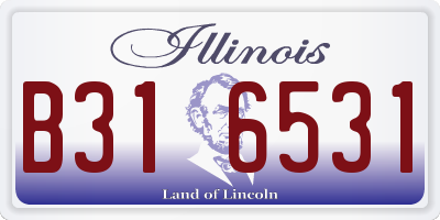 IL license plate B316531