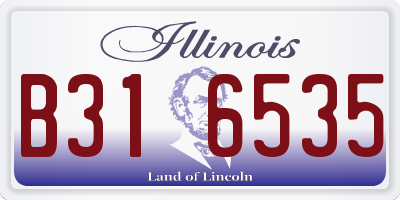 IL license plate B316535