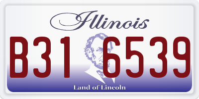 IL license plate B316539