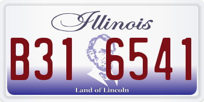 IL license plate B316541
