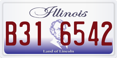 IL license plate B316542