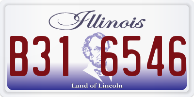 IL license plate B316546