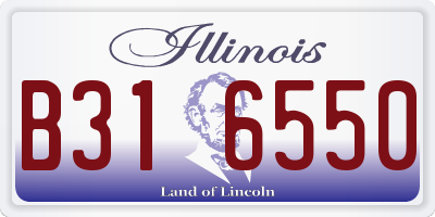 IL license plate B316550