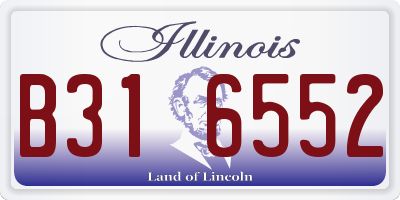 IL license plate B316552