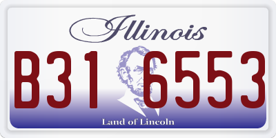 IL license plate B316553