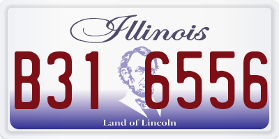IL license plate B316556