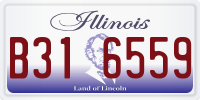 IL license plate B316559