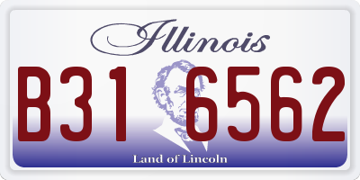 IL license plate B316562