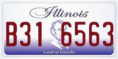 IL license plate B316563