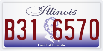 IL license plate B316570