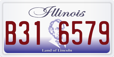 IL license plate B316579
