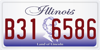 IL license plate B316586