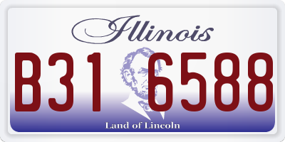 IL license plate B316588