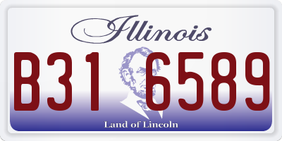 IL license plate B316589