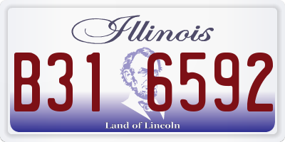 IL license plate B316592