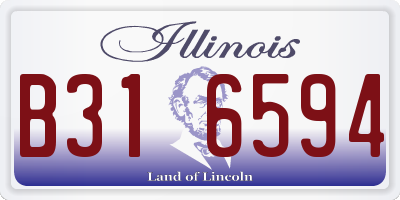 IL license plate B316594