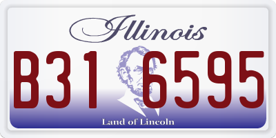 IL license plate B316595