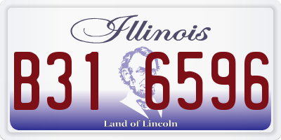IL license plate B316596