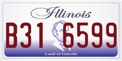 IL license plate B316599