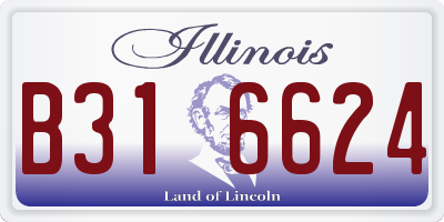 IL license plate B316624
