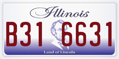 IL license plate B316631