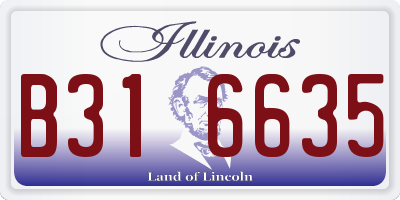 IL license plate B316635
