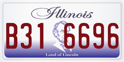 IL license plate B316696