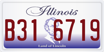 IL license plate B316719