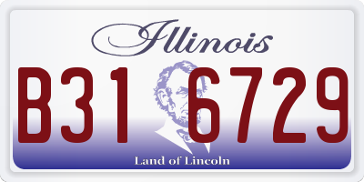 IL license plate B316729