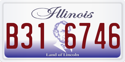 IL license plate B316746